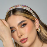 Diadema Piedra Picada Visos Conexión Blanca